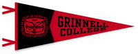  12 x 30 Red and Black Pennant