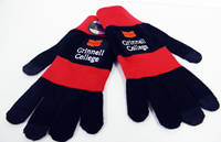 Texting Gloves in Red & Black