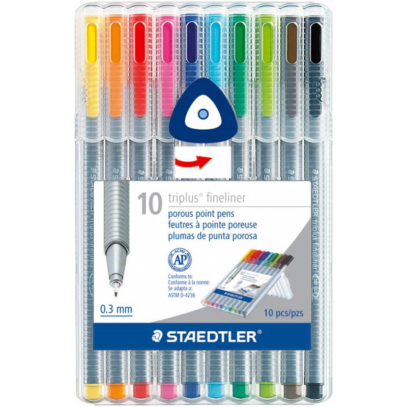 Steadtler Triplus Fineliner 10 Color Set (SKU 1019552934)