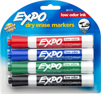 Expo 4 pack Dry Erase Markers