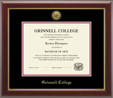 Diploma Frame with Gallery Moulding and Engraved Medallion (SKU 1082948610)
