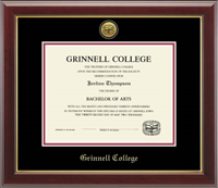 Diploma Frame with Gallery Moulding and Engraved Medallion