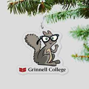 Scarlet Squirrel Ornament - main view