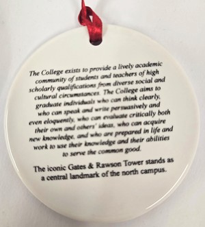 Ceramic w/Gold Ornament -  1