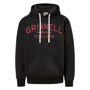 Hoodie with Red Flock Retro Appliquie -  1